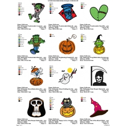 12 Halloween Embroidery Designs Collection 05
